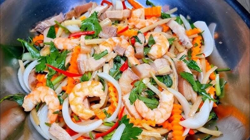 Gỏi ngó sen tôm thịt Gỏi ngó sen tôm thịt