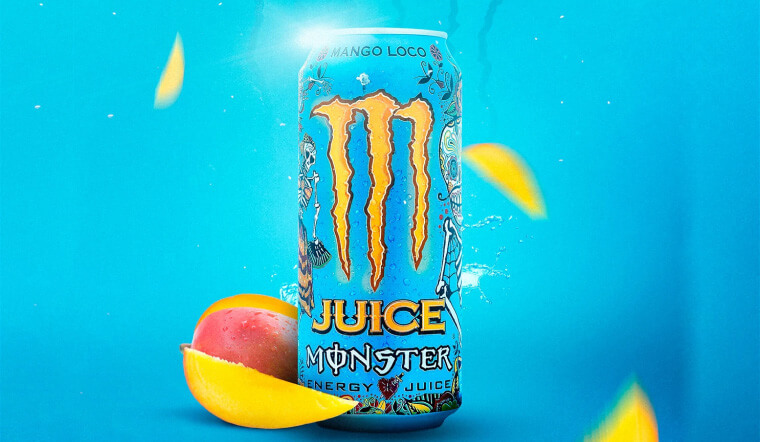 Monster Energy Mango 355ml: Bùng nổ năng lượng vị xoài nhiệt đới