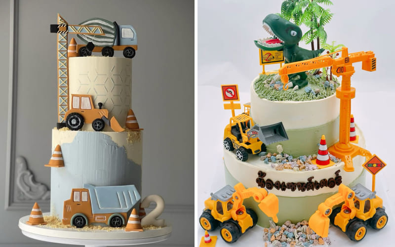 Phù hợp cho các bé nam yêu thích công trình, xe múc