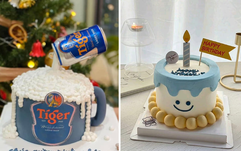 Hình dáng bánh đáng yêu, bắt mắt