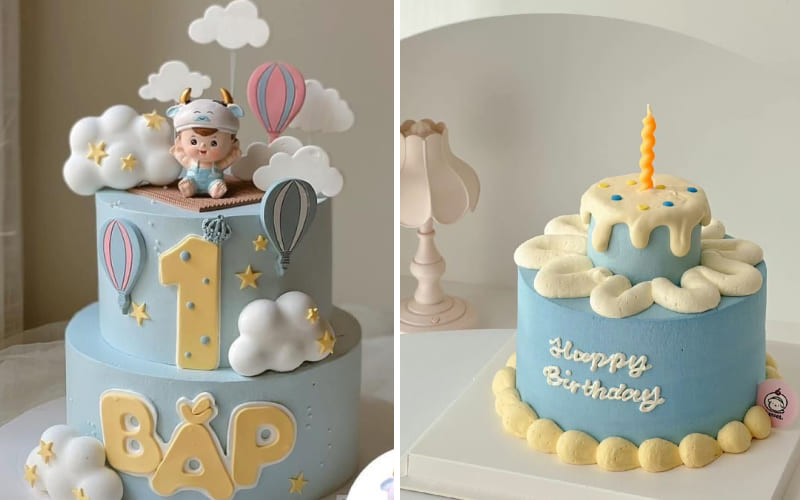 Bánh sắc xanh dịu mắt