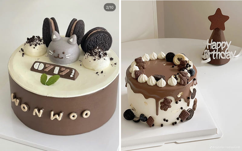 Bánh sắc nâu socola đặc sắc