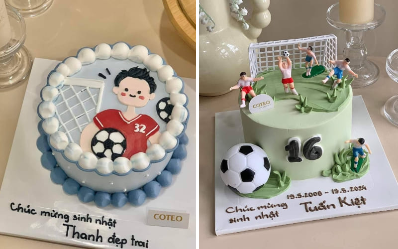 Mẫu bánh bóng đá đẹp