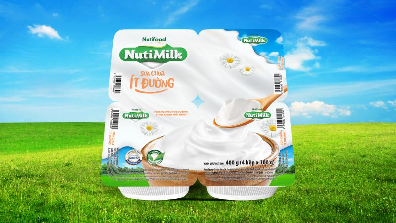 Sữa chua ăn ít đường Nutimilk