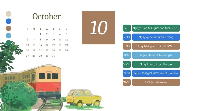Ngày lễ Quốc tế trong tháng 10
