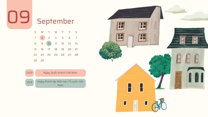  Ngày lễ, kỷ niệm Việt Nam trong tháng 9