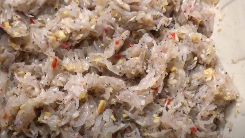 món tép muối xổi