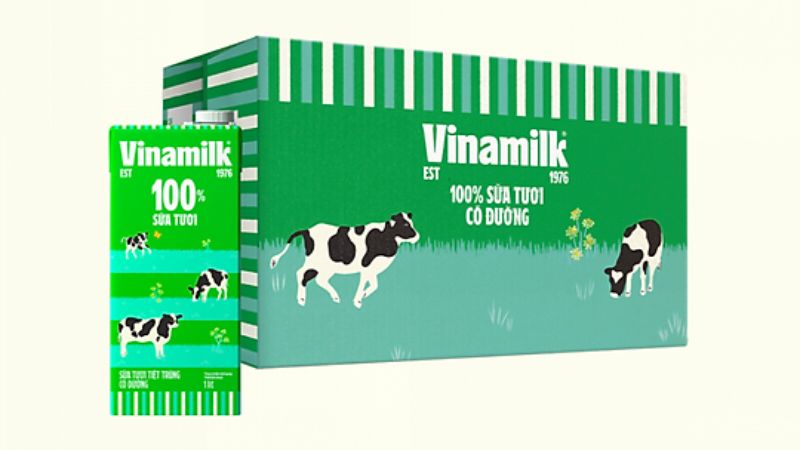 Sữa tươi Vinamilk có đường