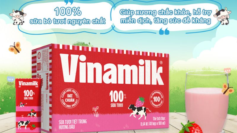 Sữa tươi Vinamilk có đường