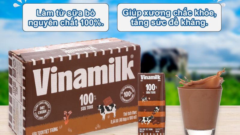 Sữa tươi Vinamilk có đường