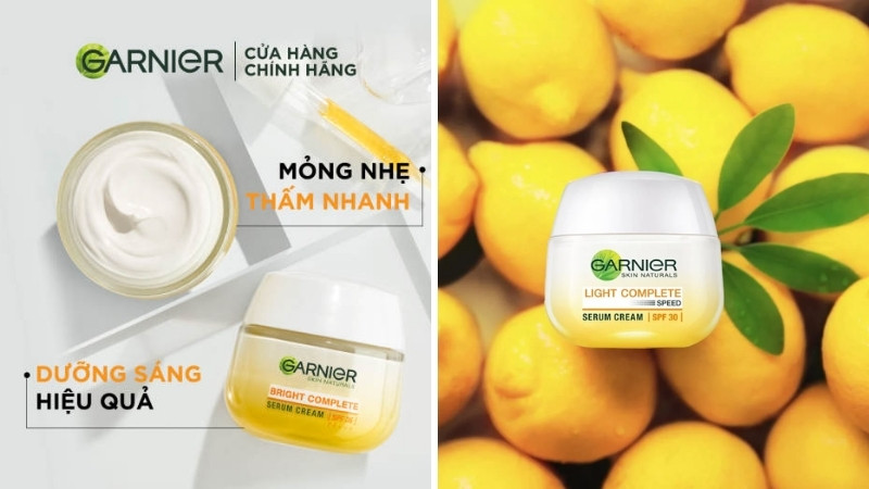 Kem dưỡng da ban ngày Garnier Light Complete Speed