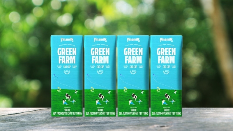 Sữa tươi tiệt trùng Vinamilk Green Farm Không đường