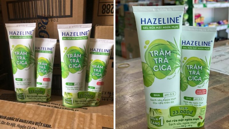 Tác dụng của sữa rửa mặt ngừa mụn Hazeline tràm trà CiCa