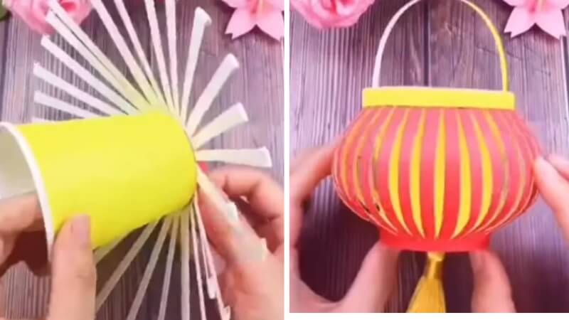 Lồng đèn từ ly giấy/ly nhựa