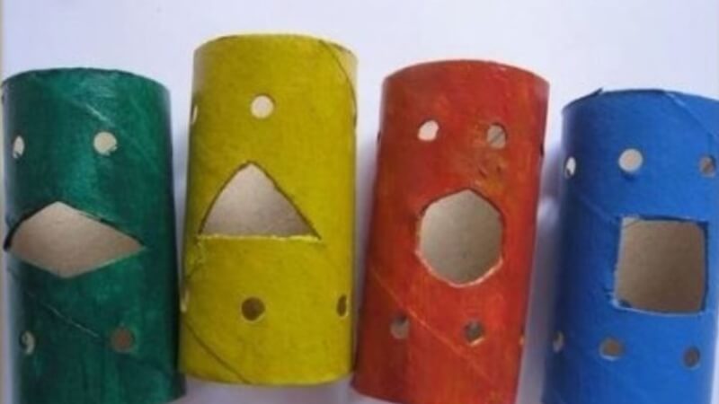 Lồng đèn từ lõi giấy vệ sinh