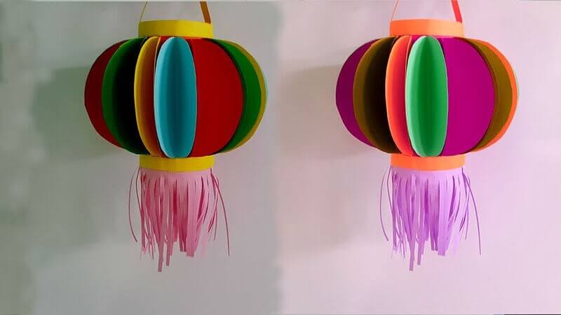 Lồng đèn từ hộp giấy/thùng carton