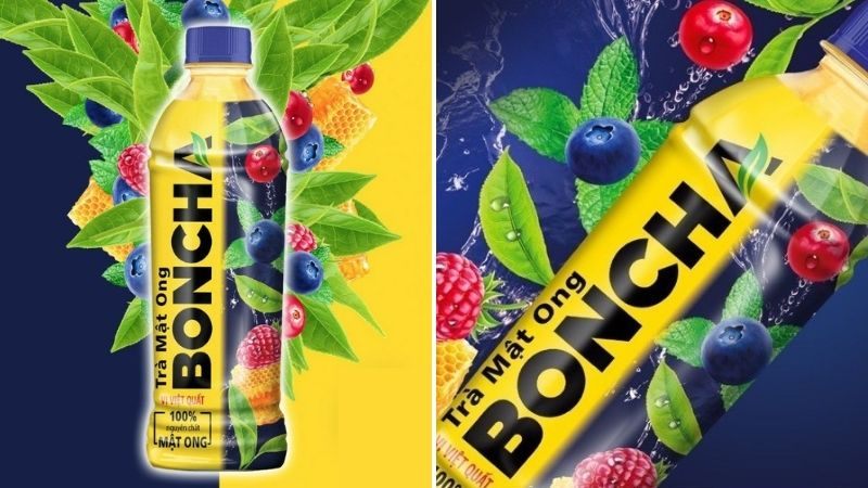 Trà mật ong Boncha vị việt quất Trà mật ong Boncha vị việt quất