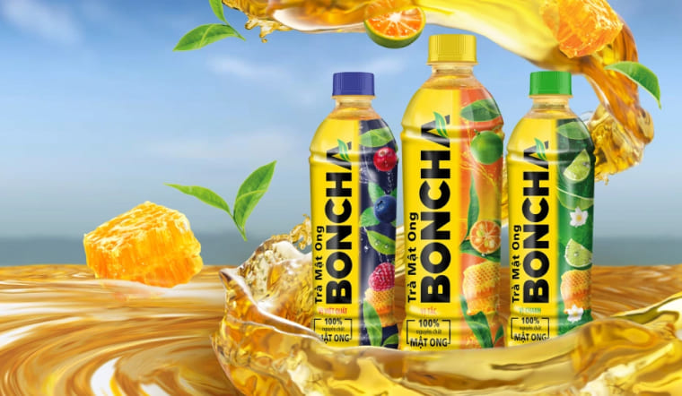 Thưởng thức hương vị trà ngon thanh mát với trà mật ong Boncha