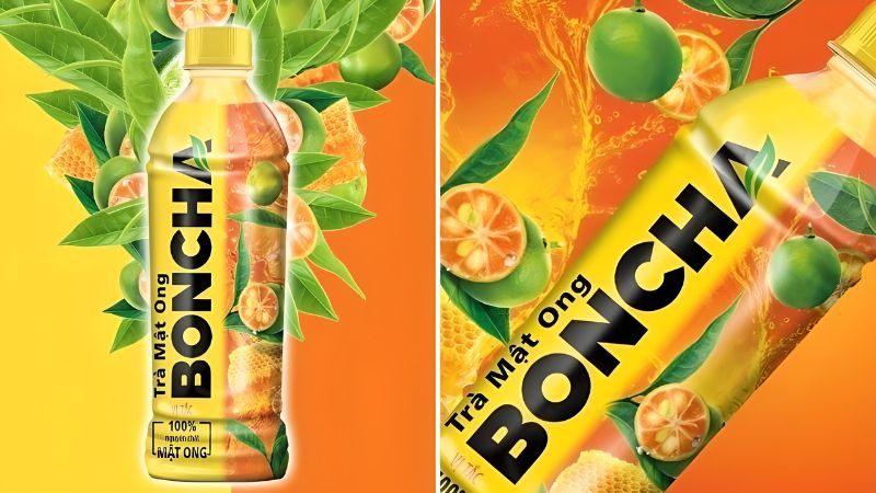 Trà mật ong Boncha vị tắc Trà mật ong Boncha vị tắc