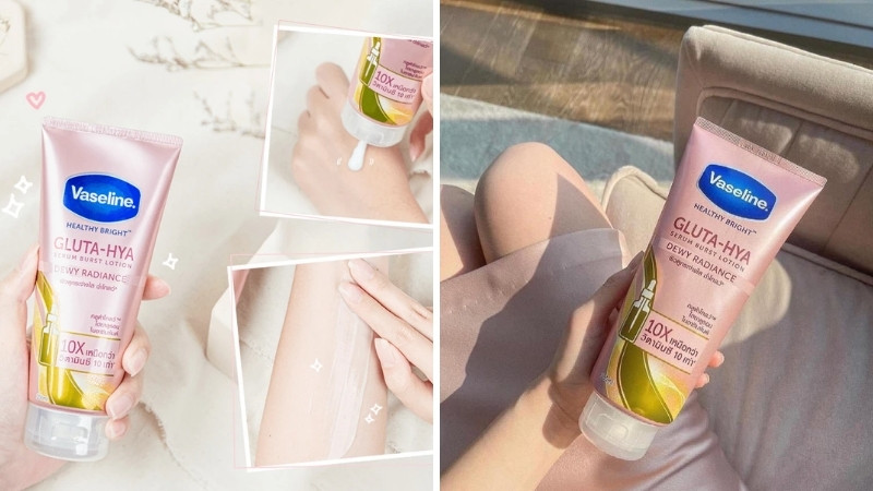So sánh Vaseline Gluta-Hya Flawless Bright và Dewy Radiance