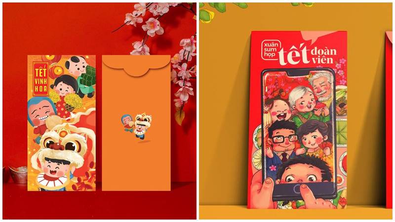 Tết này, cùng gia đình trao gửi yêu thương qua bao lì xì.