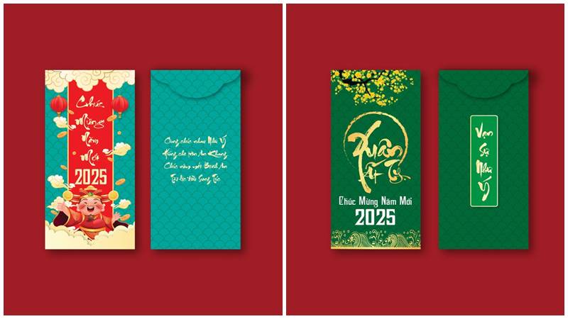 Tết này đón xuân về với bao lì xì trendy, đẹp mắt.