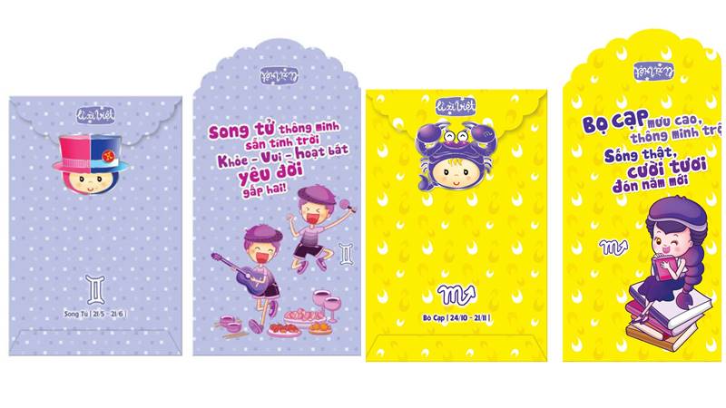 Tết này, gửi bao lì xì theo cung hoàng đạo của bạn.