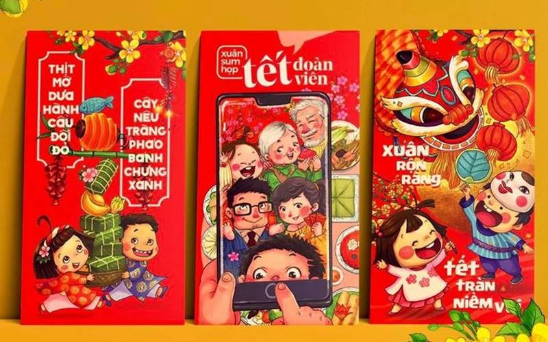 Tết này, lựa chọn bao lì xì tranh Đông Hồ để đón xuân về.