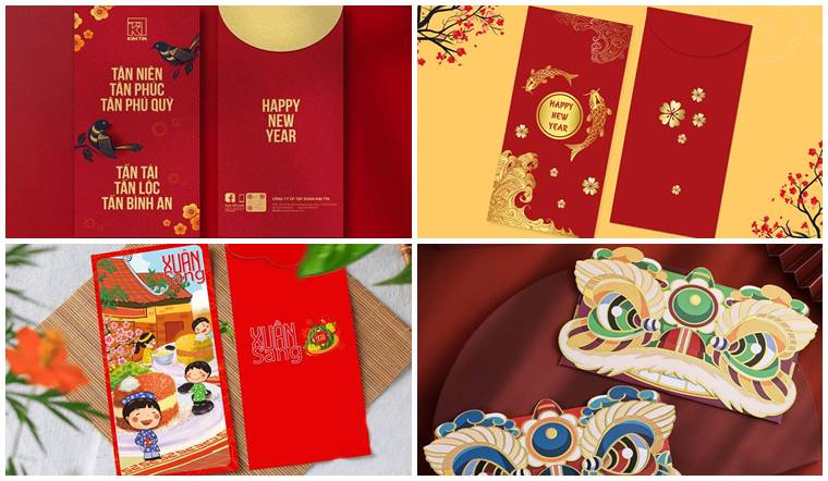 50+ mẫu bao lì xì Tết 2025 Ẩt Tỵ đẹp nhất cho mọi người