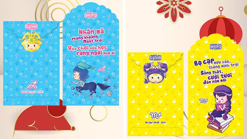 Chọn bao lì xì cung hoàng đạo cho một năm mới khác biệt.