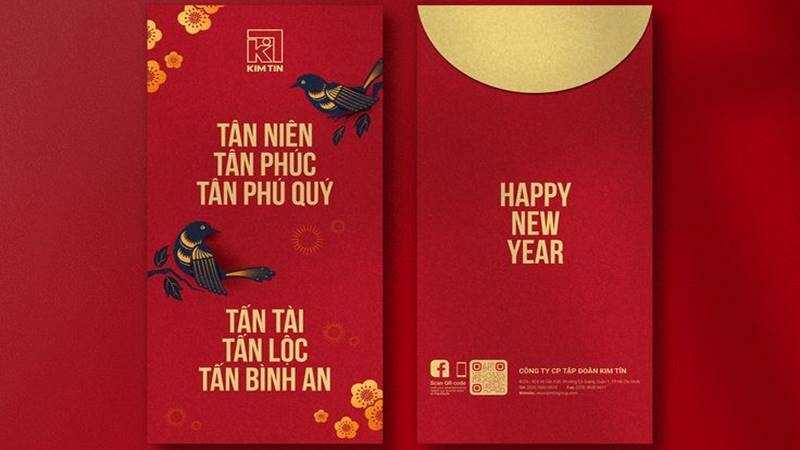 Mẫu bao lì xì PSD truyền thống