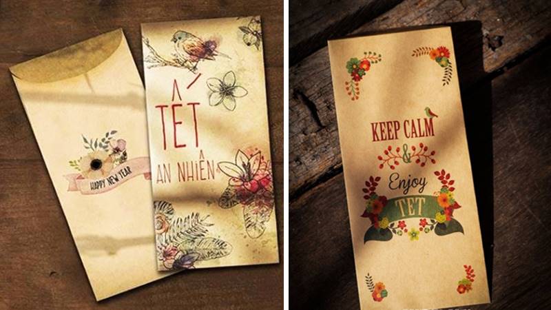 Mẫu bao lì xì phong cách cổ điển