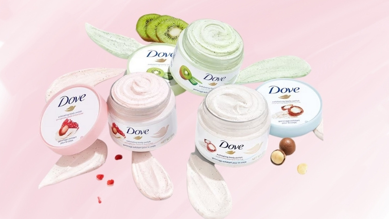 Tẩy tế bào chết Dove có nhiều ưu điểm vượt trội