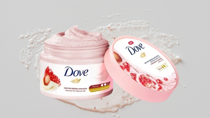 Tẩy tế bào chết Dove hoa anh đào