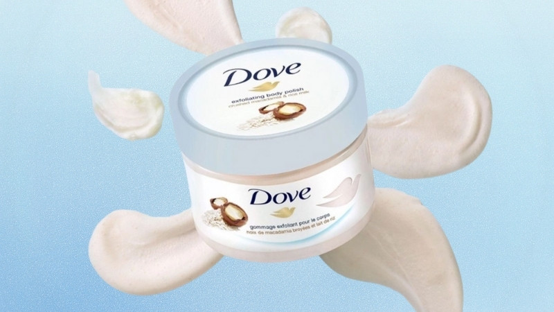 Tẩy tế bào chết Dove hương macca và sữa gạo
