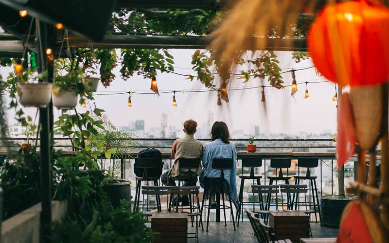 Quán rooftop với view đẹp