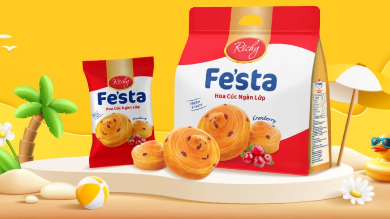 Bánh mì hoa cúc ngàn lớp Fe'sta Richy