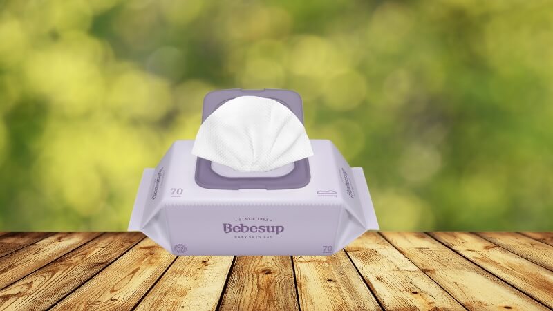 Khăn ướt em bé Bebesup Premier (màu tím)