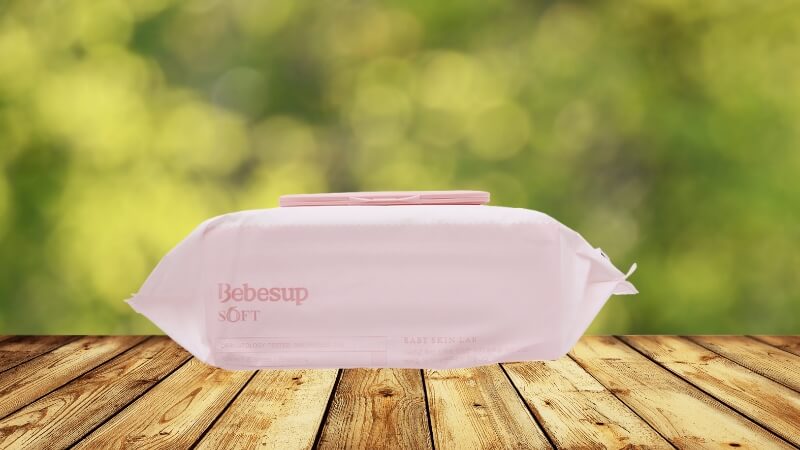 Khăn ướt em bé Bebesup soft (màu hồng)