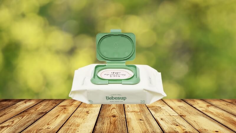 Khăn ướt em bé Bebesup Zero (màu xanh lá)