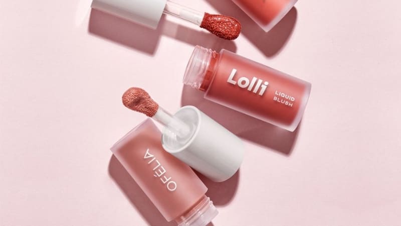OFÉLIA Lolli Liquid Blush có chất kem mềm mượt, dễ tán đều
