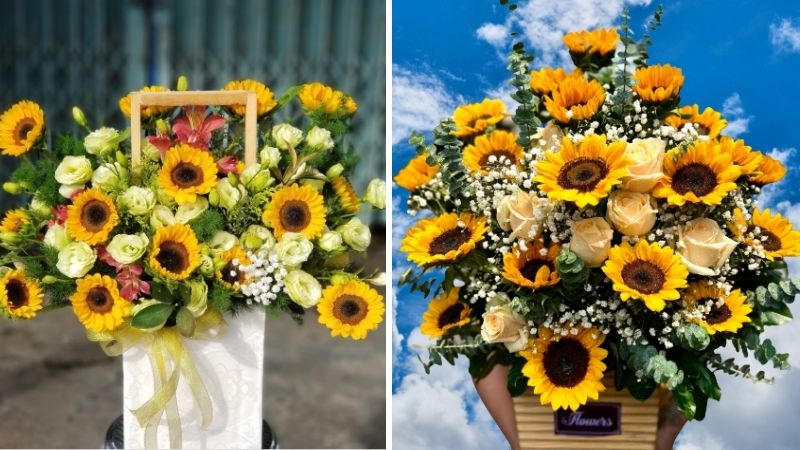 Lẵng hoa sinh nhật cho nam mẫu 4