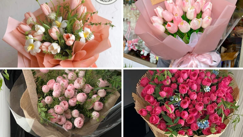 Mẫu hoa với tone màu nhẹ nhàng nhưng vô cùng nổi bật