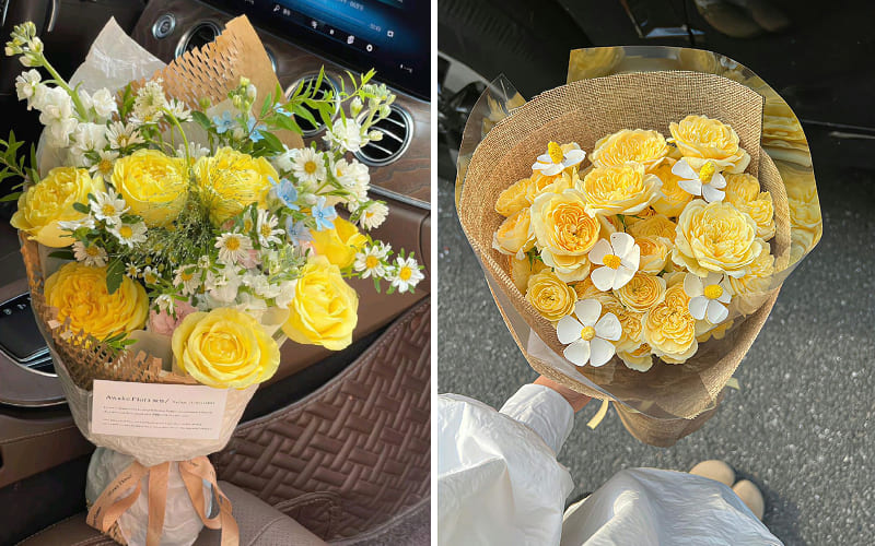 Hoa hồng vàng cỡ lớn