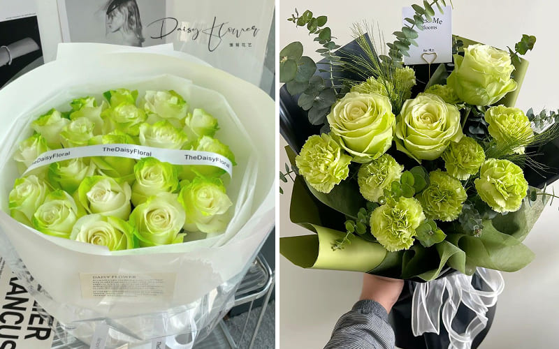 Hoa hồng xanh cá tính, đầy ấn tượng