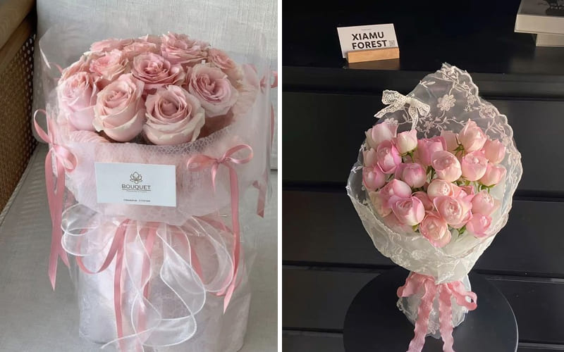 Hồng pastel nhẹ nhàng