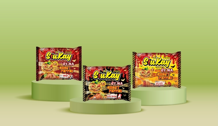 Mì SiuKay phiên bản Halloween: Thử thách vị cay "ma ám" từ ớt Ma