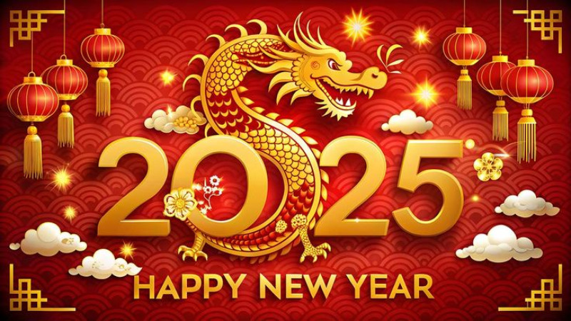 Hình nền máy tính Happy New Year 2025 Hình nền máy tính Happy New Year 2025
