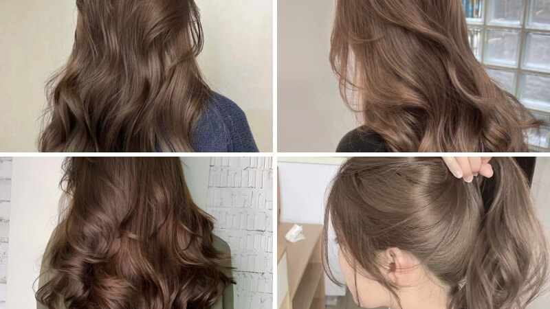 Nhuộm tóc tông nâu không cần tẩy tóc