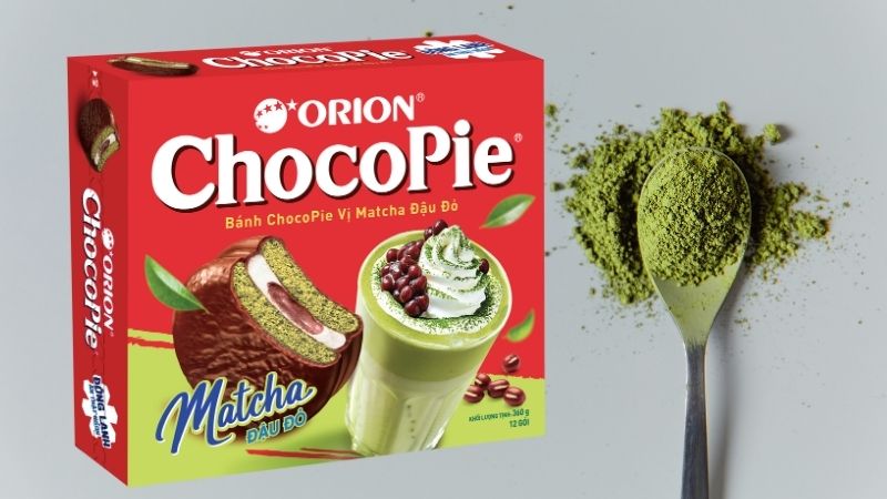Chocopie matcha đậu đỏ